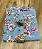 Premium Muslin beautiful print kurti with hand work -KFMK001