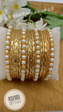SET OF 24,MUTHU BANGLE AND NICE BANGLE COMBINATION SET FOR WOMEN-AJS001MNB