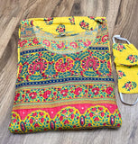 NP Exclusive Collection Premium full flair gown Kurti with Mirror Work for Women -OFZBKW001MW