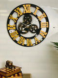 WOODEN ROUND ROMAN NUMBERS CLOCK FOR BEAUTIFUL HOMES-HDVC001
