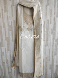 EnS.374  ETHNIC COLLECTION CHANDERI SALWAR SUIT WITH BANARASI DUPATTA-AC3001
