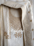 EnS.374  ETHNIC COLLECTION CHANDERI SALWAR SUIT WITH BANARASI DUPATTA-AC3001