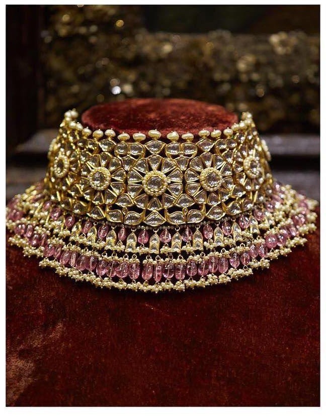 SABYASACHI INSPIRED GREEN KUNDAN BRIDAL NECKLACE SET FOR WOMEN