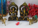 Lakshmi Ganesha Brass Statue-SKDLGBS001