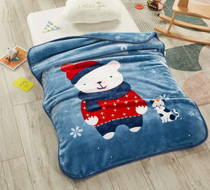 SNOW MAN   CUTE  AND SOFT CLOUDY BABY BLANKET FOR KIDS -DFA1001SM