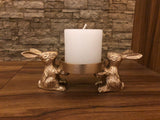 GOLDEN BUNNY CANDLE HOLDER FOR YOUR HOME-MOICH001