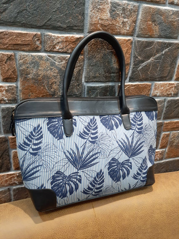 BLUE LILY, Exclusive and  Stylish Handmade  Weightless Zipped HandBag for Women-SARALTBW001