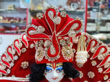 Beautiful Royal Red Diwali Special Dress for Kanhaji -KDJ001