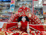 Beautiful Royal Red Diwali Special Dress for Kanhaji -KDJ001