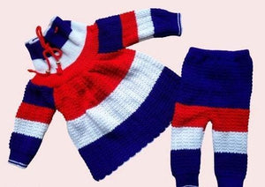 RED ,BLUE & WHITE, Cute Stylus Girls Sweaters-22KFT001A