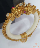 HANDCARVED BEAUTIFUL OPENABLE BANGLES OR KADA FOR WOMEN -MOEOKW001