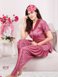 DHOTI  STYLE SATIN NIGHT SUIT FOR WOMEN -ASNSW001