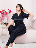DHOTI  STYLE SATIN NIGHT SUIT FOR WOMEN -ASNSW001