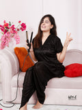 DHOTI  STYLE SATIN NIGHT SUIT FOR WOMEN -ASNSW001