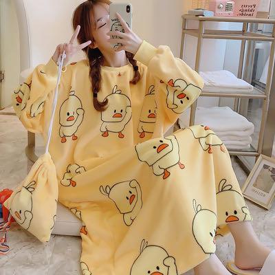 Yellow Chiks Stylish Woolen sleep wear  for Women -PUNESWM001Y