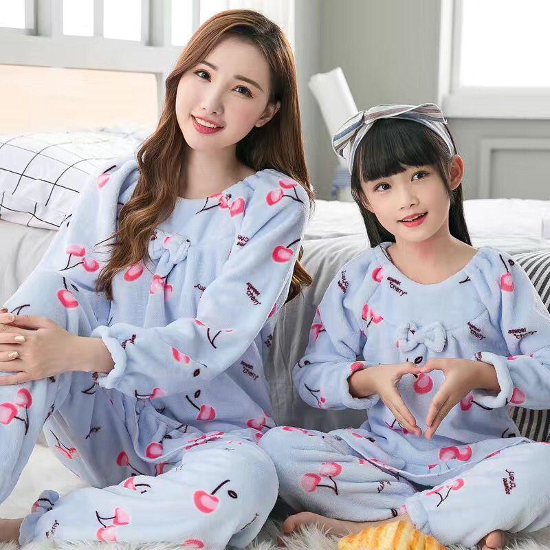 Same Night Dress For Family Mother Daughter Nightwear Pajamas