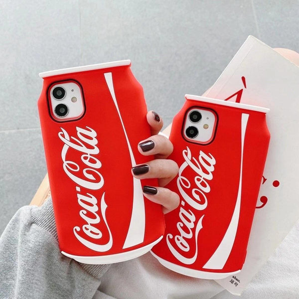 SOFT SILICON COCA COLA MOBILE PHONE CASES FOR i PHONE-SSEMC001   www.soosi.co.in