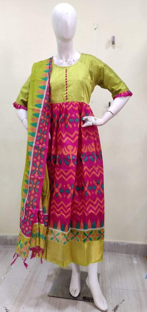 Ikkat Cotton Kurti Designs || Summer Dresses || Sikana Trends - YouTube