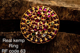 JAYAPRADA, PINK KEMP PEACOCK FINGER  RING FOR WOMEN -ARTRP001
