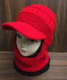 Red Styles Modern Women Caps for winter -FS2WCW001