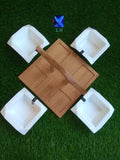 STYLISH 4 BOWL SET WITH BAMBOO TRAY , PARTY PLATTER-ASTPP001