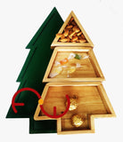 Beautiful Green German Pine wood  Christmas Party Platter-PRCP001
