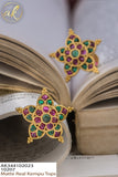 ROJA, TRADITIONAL SOUTH INDIAN STYLE KEMP EARRINGS / KEMP STUDS FOR WOMEN -BTKS001R