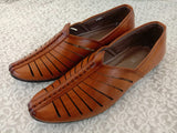 BROWN  TAN PISHORI JUTTI FOR ABSOLUTE RAJWARI STYLE FOR MEN -JCM001DBT