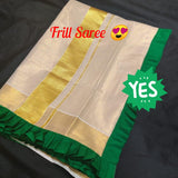 New Kerala Style Frill Saree for Women -CFSFS001