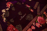 PLUM WINE COLOR CREPE SALWAR SUIT MATERIAL WITH SWAROVSKI EMBELLISHMENTS-MOSS001