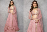 DESIGNER BRIDAL WEAR GEORGETTE HEAVY WORK LEHENGA WITH DUPATTA-RAMYL001