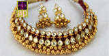 PREMIUM QUALITY AHMEDABADI KUNDAN NECKLACE SET FOR WOMEN -MOAKNS001