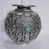 RADHA MADHAVAM  ,ANTIQUE FINISH GERMAN SILVER KALASH OR KALASHA-SGTKP001RM