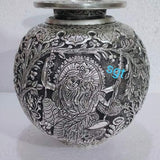 RADHA MADHAVAM  ,ANTIQUE FINISH GERMAN SILVER KALASH OR KALASHA-SGTKP001RM