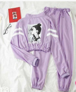 LILAC TRACKSUIT FOR GIRLS-SHOSLTS001 –