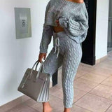 2 PCS  WOOLEN  CO ORDINATE SET FOR WOMEN -SHOSCS001PG