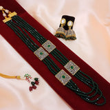 AASTHA, KUNDAN BEAD LONG NECKLACE SET FOR WOMEN -MOENSA001