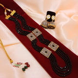 AASTHA, KUNDAN BEAD LONG NECKLACE SET FOR WOMEN -MOENSA001