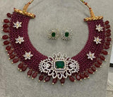 ARADHANA , KUNDAN BEAD NECKLACE SET FOR WOMEN -MOENSA001BN