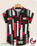 BLACK COLOR, DESIGNER PRINTED SHIRT FOR MEN-SANPSM001BC