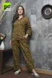 COTTON NIGHT SUIT WITH HAND BLOCK PRINTS FOR WOMEN -MAWNSB001B