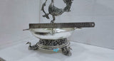 ANTIQUE FINISH GERMAN SILVER BIG SIZE PEACOCK DIYA -SNPD001