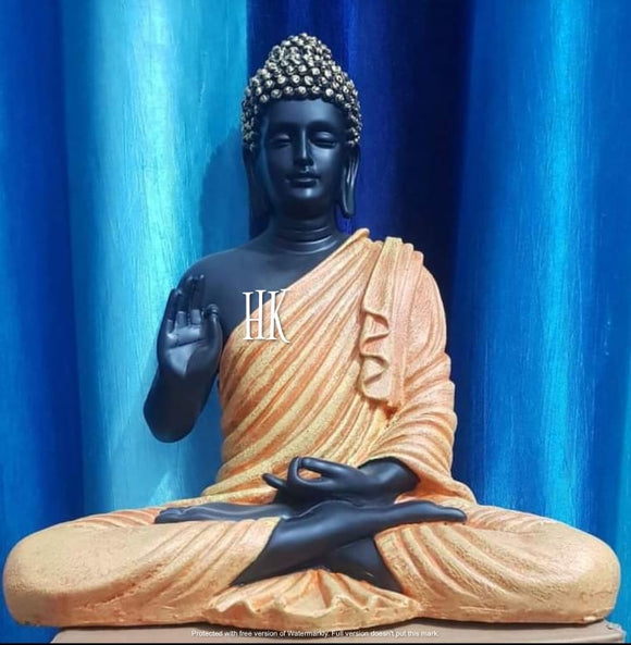 Black Big Buddha Statues -Meditation(Ashirwad Mudra)-SKDBS001B