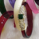 MOHINI,  Gold Plated Bangle with Changeable 12 Colors Bangles-LRCB001M