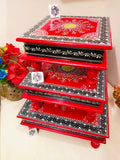 CHOWKI SET FOR 3, FOR PUJA-PUNEC001