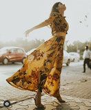 STYLISH FLORAL SKIRT AND TOP FOR GIRLS-SHOSST001