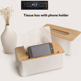TISSUE BOX WITH PHONE  HOLDER-PPPH001
