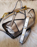 STYLISH SILVER SWAY BAG FOR WOMEN -MOEHBW001