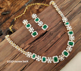 MADHUBALA, GOLDEN  STONES NECKLACE SET FOR WOMEN -LRNSW001MB
