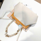 WHITE SHADE PREMIUM SERIES WOODEN FRAME STYLISH SLING BAG FOR WOMEN -MOESS001W